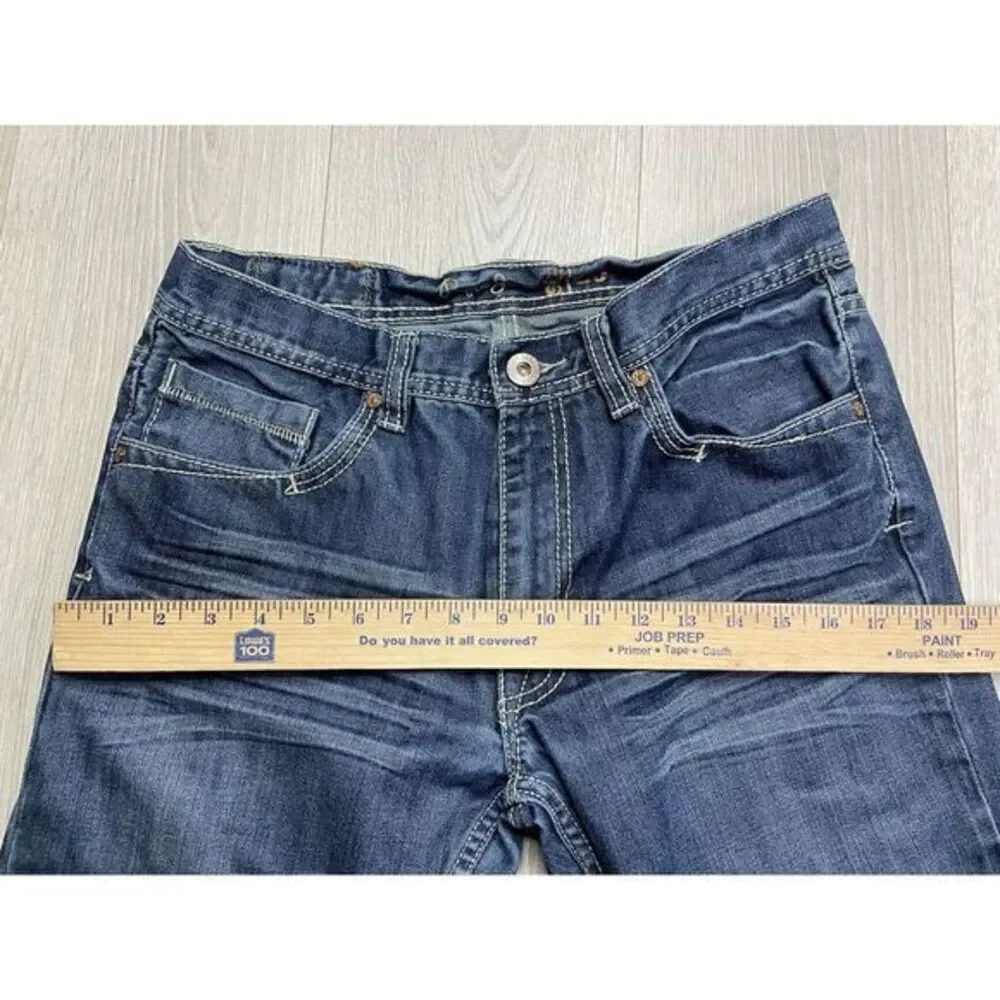 Vintage‎ Pepe Jeans Men 34x33 Blue Slim Straight Flap Pockets London Denim Y2k